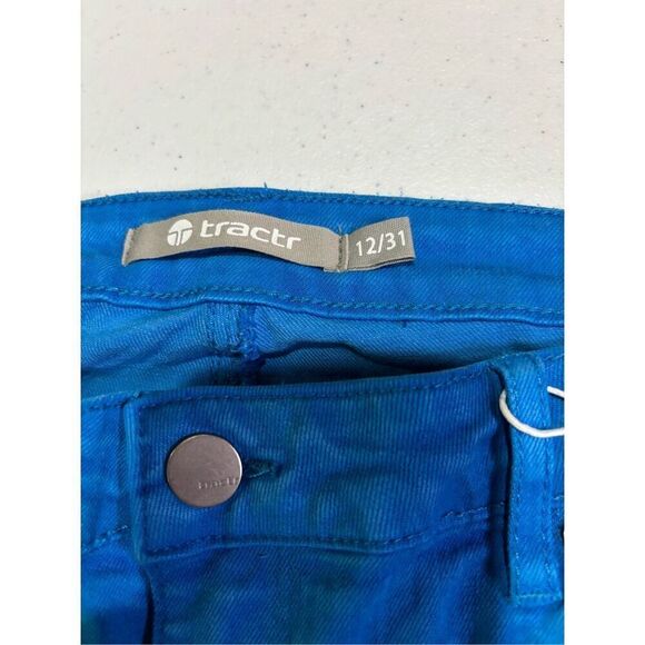 Tractr Mona Robin Egg Blue Stretch Soft Jeans Juniors Women’s Size 12 - Picture 6 of 6